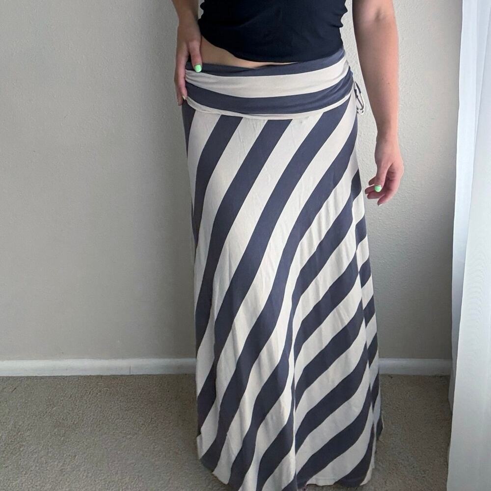 Patagonia stripe maxi skirt / Dress granola minimalist gorpcore summer coastal